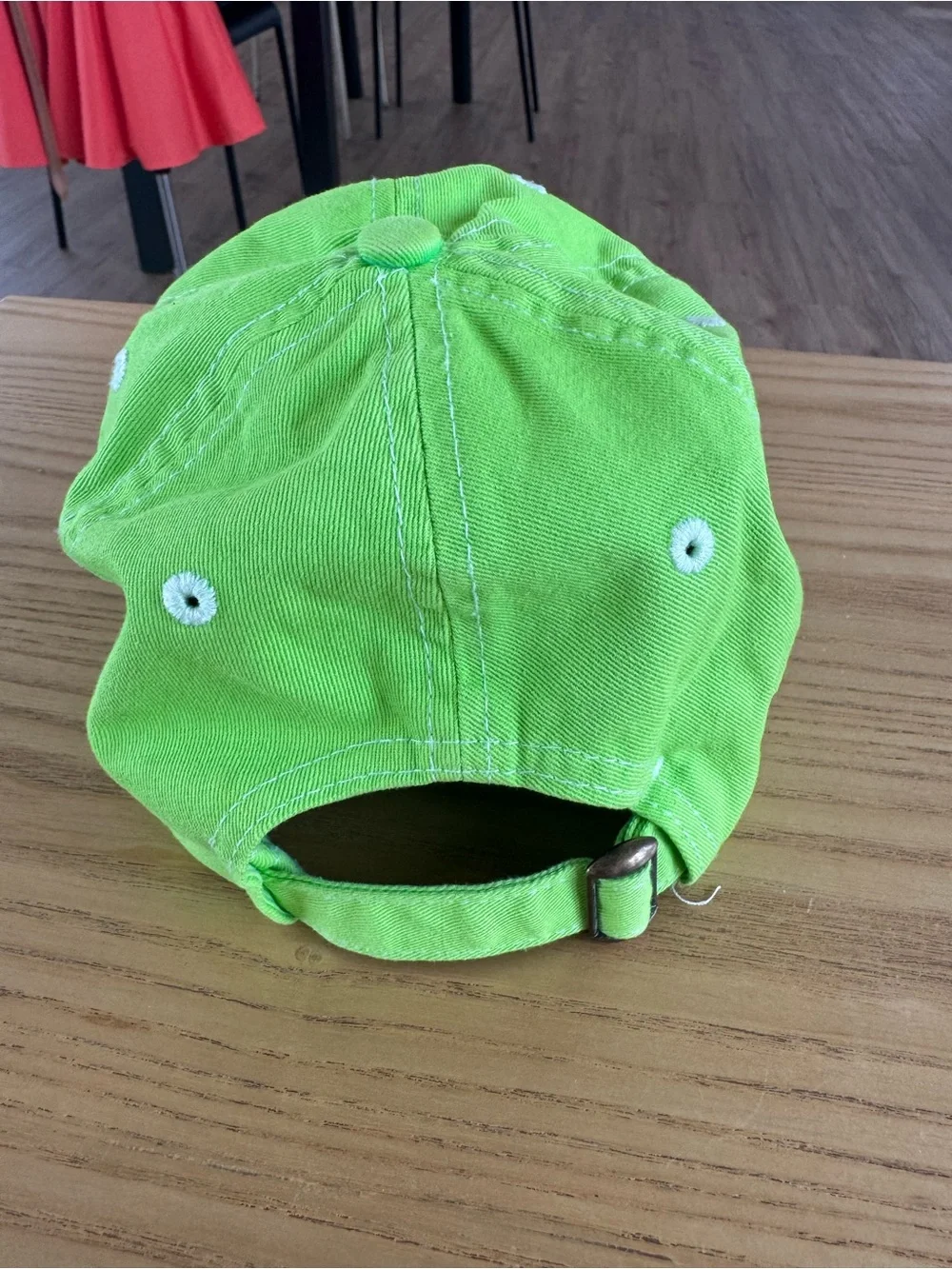 Neon Green Embroidered Baseball Cap - Unbranded